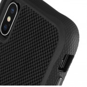 CaseMate Carbon Fibre Case - удароустойчив хибриден кейс за iPhone XS Max (черен) 3