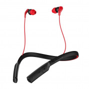 Skullcandy Method Wireless Earphones - спортни водоустойчиви безжични слушалки с микрофон за смартфони (червен)
