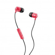 Skullcandy JIB Microphone - слушалки с микрофон за iPhone и мобилни телефони (червен)