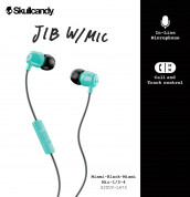 Skullcandy JIB Microphone - слушалки с микрофон за iPhone и мобилни телефони (светлосин) 2