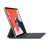 Apple Smart Keyboard Folio US - оригинален полиуретанов калъф, клавиатура и поставка за iPad Pro 12.9 (2018) (черен) 2