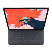 Apple Smart Keyboard Folio BG - оригинален полиуретанов калъф, клавиатура и поставка за iPad Pro 11 (черен)