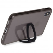 Torrii Glassy Case - силиконов (TPU) калъф със стъклен гръб за iPhone XS Max (черен) 1