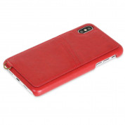 Torrii Koala Case - кожен кейс със слот за кр. карта за iPhone XS Max (червен) 1