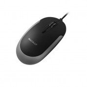 Macally DYNAMOUSE USB Optical Mouse - USB оптична мишка за PC и Mac (черен-сив) 1