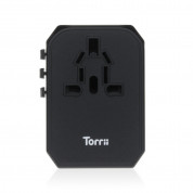 Torrii TorriiBolt Universal Travel Adapter - захранване с 2 USB изхода и USB-C с QC 3.0 и преходници за цял свят в едно устройство за мобилни устройства 2