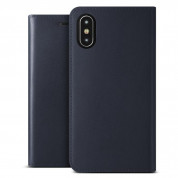 Verus Genuine Leather Diary Case for iPhone XS Max (navy) 2