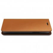 Verus Genuine Leather Diary Case - кожен калъф (естествена кожа), тип портфейл за iPhone XS Max (кафяв) 3