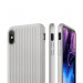 Verus Single Fit Label Case - хибриден удароустойчив кейс за iPhone XS Max (сив) 4