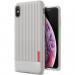 Verus Single Fit Label Case - хибриден удароустойчив кейс за iPhone XS Max (сив) 2