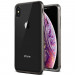 Verus Crystal Bumper Case - хибриден удароустойчив кейс за iPhone XS Max (черен-прозрачен) 5