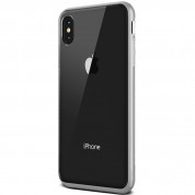 Verus Crystal Bumper Case - хибриден удароустойчив кейс за iPhone XS Max (сребрист-прозрачен) 3