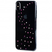 Bling My Thing Milky Way Rose Sparkles Swarovski - поликарбонатов кейс с кристали Сваровски за iPhone XS Max (прозрачен) 2