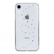 Bling My Thing Papillon Rose Sparkles Swarovski - поликарбонатов кейс с кристали Сваровски за iPhone XR (прозрачен)