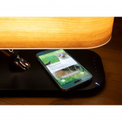 4smarts Inductive Charging Station Smart Bonsai QI B7 with BT Speaker and Lamp - поставка за безжично захранване, безжичен спийкър и LED лампа за QI съвместими устройства (черен) 6