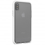 Tech21 Evo Check Case - хибриден кейс с висока защита за iPhone XS, iPhone X (бял-прозрачен) 3