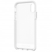 Tech21 Evo Check Case - хибриден кейс с висока защита за iPhone XS, iPhone X (бял-прозрачен) 5