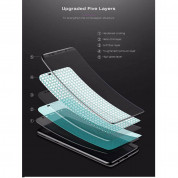 Baseus All-screen Arc-surface Tempered Glass (0.3 mm) - калено стъклено защитно покритие за дисплея на Samsung Galaxy S9 (черен-прозрачен) 4