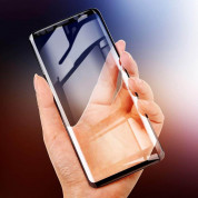 Baseus All-screen Arc-surface Tempered Glass (0.3 mm) - калено стъклено защитно покритие за дисплея на Samsung Galaxy S9 (черен-прозрачен) 2