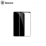 Baseus All-screen Arc-surface Tempered Glass (0.3 mm) - калено стъклено защитно покритие за дисплея на Samsung Galaxy S9 Plus (черен-прозрачен)