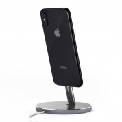Satechi Aluminum Lightning Charging Stand - алуминиева повдигаща поставка за iPhone с Lightning порт (тъмносив) 1