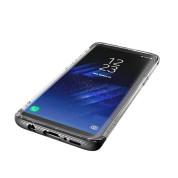 Baseus Armor Case - силиконов TPU калъф с най-висока степен на защита за Samung Galaxy S9 (прозрачен-черен) 4