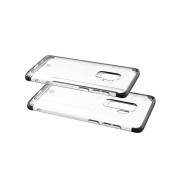 Baseus Armor Case - силиконов TPU калъф с най-висока степен на защита за Samung Galaxy S9 (прозрачен-черен) 2
