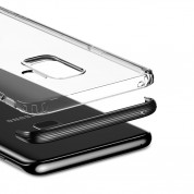 Baseus Armor Case - силиконов TPU калъф с най-висока степен на защита за Samung Galaxy S9 (прозрачен-черен) 6