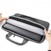 Satechi Fabric Carrying Case 15 - елегантна чанта за MacBook Pro 15 и лаптопи до 15 инча (тъмносив) 4