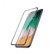 Baseus All-screen Arc-surface Tempered Glass (SGAPIPHX-HEB01) - калено стъклено защитно покритие за целия дисплей на iPhone 11 Pro, iPhone XS, iPhone X (прозрачен-черен) 