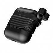 Baseus Airpods Silicone Case - силиконов калъф за Apple Airpods (черен) 4
