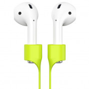 Baseus AirPods Strap - тънко силиконово въженце за безжични слушалки Apple AirPods (зелен) 1