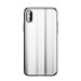 Baseus Glass Sparkling Case - силиконов (TPU) калъф със стъклен гръб за iPhone X (бял) 1