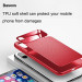 Baseus Knight Case- силиконов (TPU) калъф за iPhone X (червен) 2