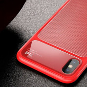 Baseus Knight Case- силиконов (TPU) калъф за iPhone X (червен) 3