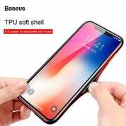 Baseus Knight Case- силиконов (TPU) калъф за iPhone X (червен) 4