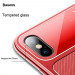 Baseus Knight Case- силиконов (TPU) калъф за iPhone X (червен) 3