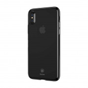 Baseus Simple Case - силиконов (TPU) калъф за iPhone XS (черен)