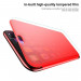 Baseus Touchable Case - силиконов (TPU) калъф, тип портфейл през който виждате информация от дисплея за iPhone X (червен) 3