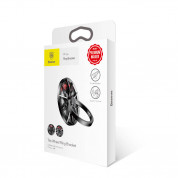 Baseus Wheel Ring Holder - поставка и аксесоар против изпускане на вашия смартфон (черен) 4