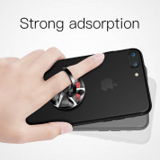 Baseus Wheel Ring Holder - поставка и аксесоар против изпускане на вашия смартфон (сив) 4
