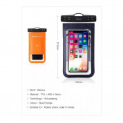 Baseus Multi Functional Waterproof Bag - универсален водоустойчив калъф за смартфони до 6 инча (син) 4