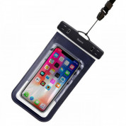 Baseus Multi Functional Waterproof Bag - универсален водоустойчив калъф за смартфони до 6 инча (син)