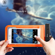 Baseus Multi Functional Waterproof Bag - универсален водоустойчив калъф за смартфони до 6 инча (син) 3