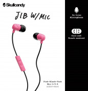 Skullcandy JIB Microphone - слушалки с микрофон за iPhone и мобилни телефони (розов) 2