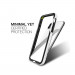 Patchworks Level Silhouette - удароустойчив хибриден бъмпер за iPhone XS, iPhone X (черен-бял)  3