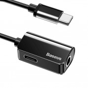 Baseus USB-C Male To USB-C Female +3.5MM Female Adapter L40 (black) 1
