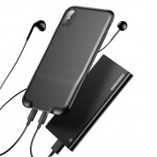 Baseus Audio Case - аудио кейс с два lightning порта (Audio+Charge）за iPhone X (черен) 3