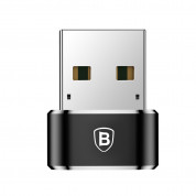 Baseus USB Male To USB-C Female Adapter (CAAOTG-01) - адаптер от USB мъжко към USB-C женско за мобилни устройства с USB-C порт 1