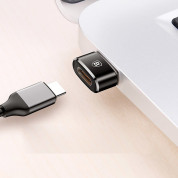 Baseus USB Male To USB-C Female Adapter (CAAOTG-01) - адаптер от USB мъжко към USB-C женско за мобилни устройства с USB-C порт 5